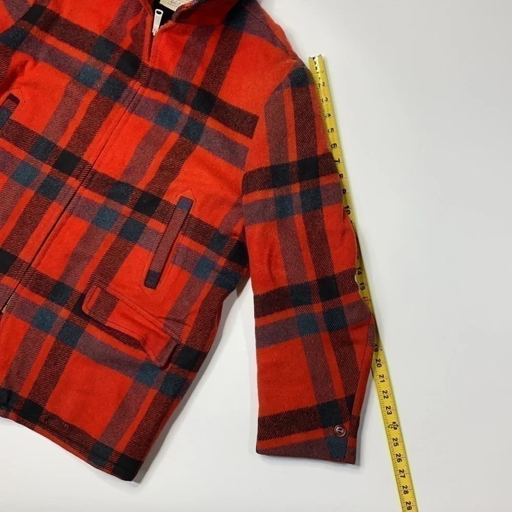 Vintage Robert Hall Buffalo Plaid 50's Jacket Size 46 XL